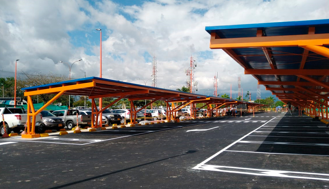 Intervención del parqueadero público y vías acceso lado tierra del aeropuerto internacional Palonegro de Bucaramanga.